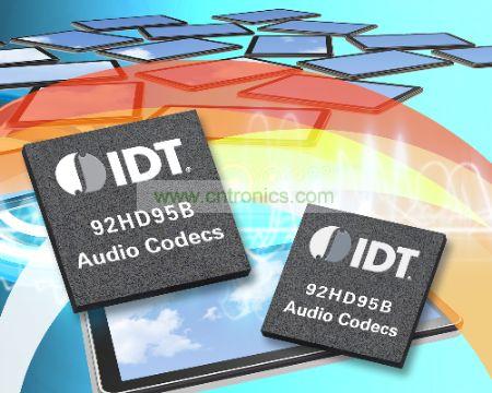 IDT 92HD95B 是一款擁有 24 位分辨率的四通道高清音頻解碼器(兩個立體聲 DAC 和ADC)