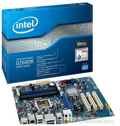 采用藍(lán)色PCB的Intel高端主板&mdash;&mdash; DZ68DB